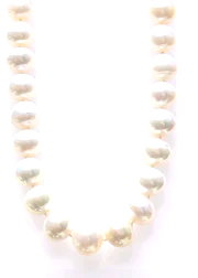 14K White Gold 9.0*12.0mm South Sea Pearl Strand