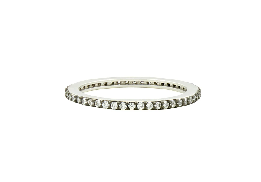 Freida Rothman Sterling Silver CZ Band