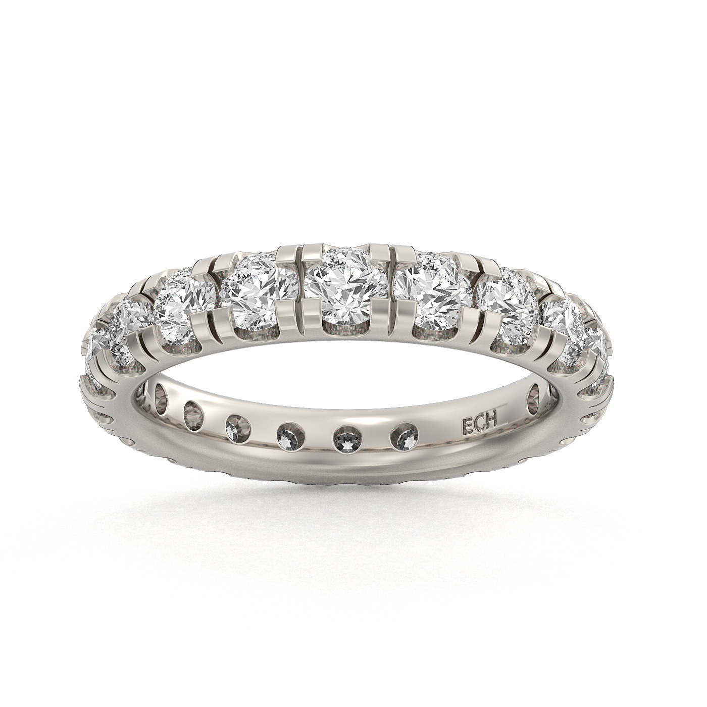 14k White Gold 1.18Ct Diamond Eternity Band