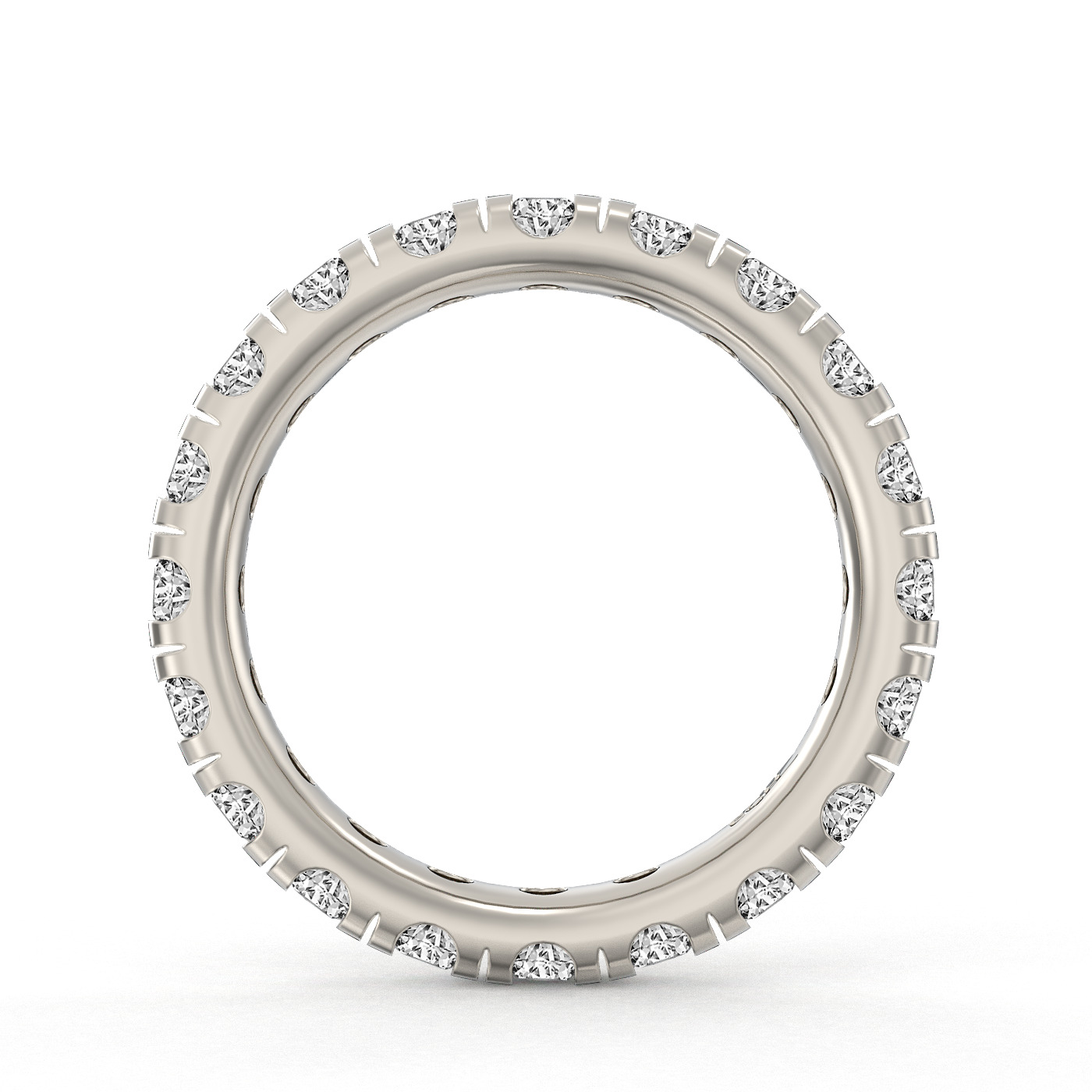 14k White Gold 1.18Ct Diamond Eternity Band