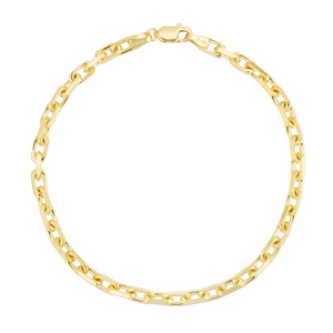 14k Yellow Gold 8.25 Inch, 3.6MM French Cable Bracelet