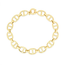 Load image into Gallery viewer, 14K Yellow Gold 8.8mm Mariner Link Chain with Spring Ring Clasp
