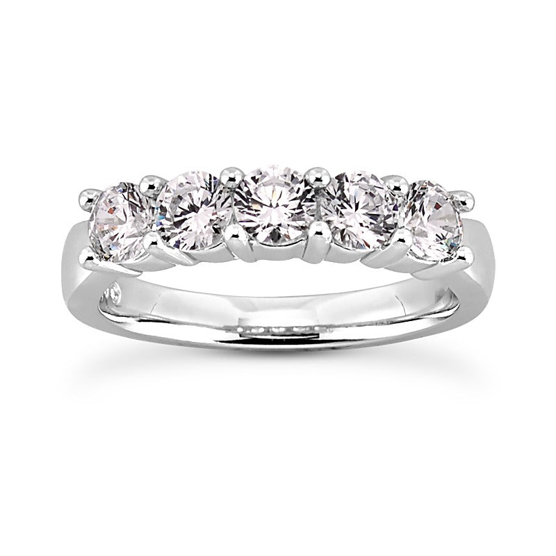 14k White Gold 1.58Ct Lab Grown Diamond Band