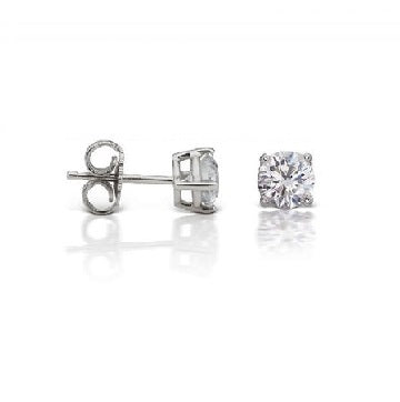 14k White Gold 0.25Ct Lab Grown Diamond Stud Earring