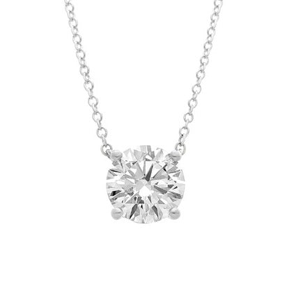 14k White Gold Lab Grown Diamond 1.26Ct D VVS1 Necklace
