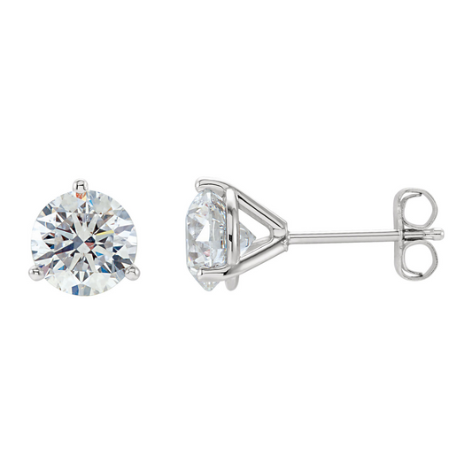 14k White Gold 1.50Cts Lab Grown Diamond Stud Earring