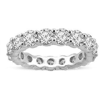 14k White Gold 1.61Ct Diamond Eternity Band, Size 6.0