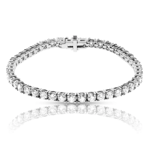 14kt White Gold 10.03Ct Lab Grown Diamond Bracelet