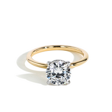 Load image into Gallery viewer, 14k Yellow Gold 1.82Ct, SI2, E, EGL, 0.09Ct  Hidden Halo Engagement Ring
