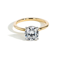 Load image into Gallery viewer, 14k Yellow Gold 1.82Ct, SI2, E, EGL, 0.09Ct  Hidden Halo Engagement Ring
