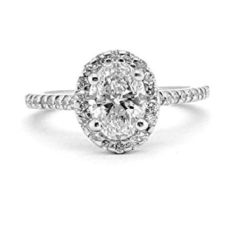 14k White Gold Ctr 0.70 Ct VVS2 E GIA, Mounting 0.30 Ct Diamond Ring
