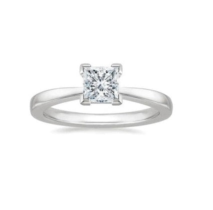 14k White Gold Ctr 0.58 I1 G GIA Solitaire Diamond Ring