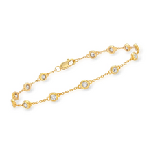 Load image into Gallery viewer, 14k Gold 0.50Ct Diamond Bracelet with 12 Diamonds, Available in White and Yellow Gold
