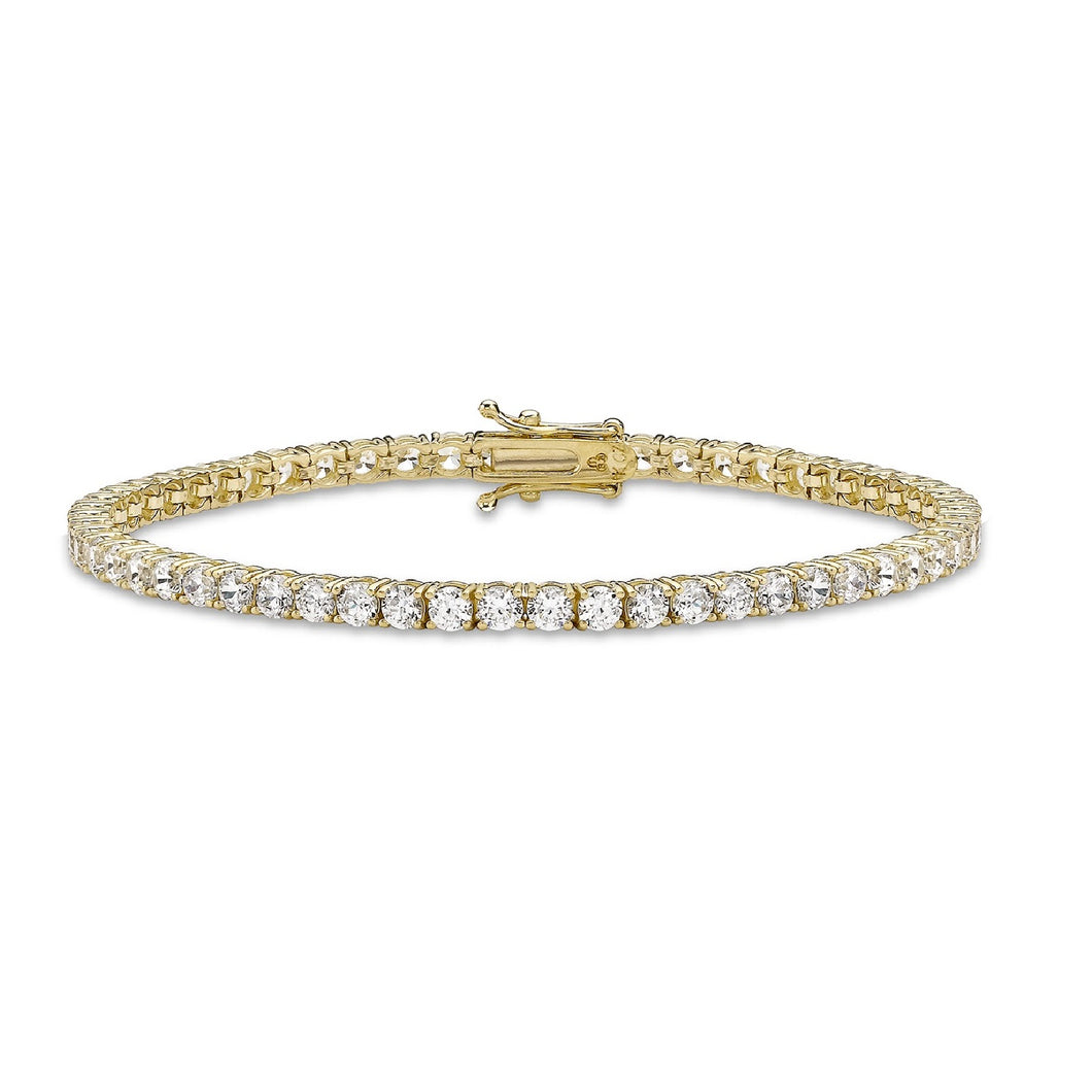 14k Yellow Gold 2.70Ct Diamond Bracelet with 52 Diamonds