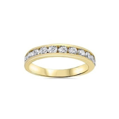 14k Yellow Gold 0.50Ct Diamond Channel Set Band