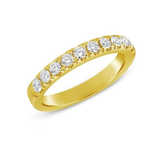 14k Yellow Gold 0.80 Ct Diamond Band