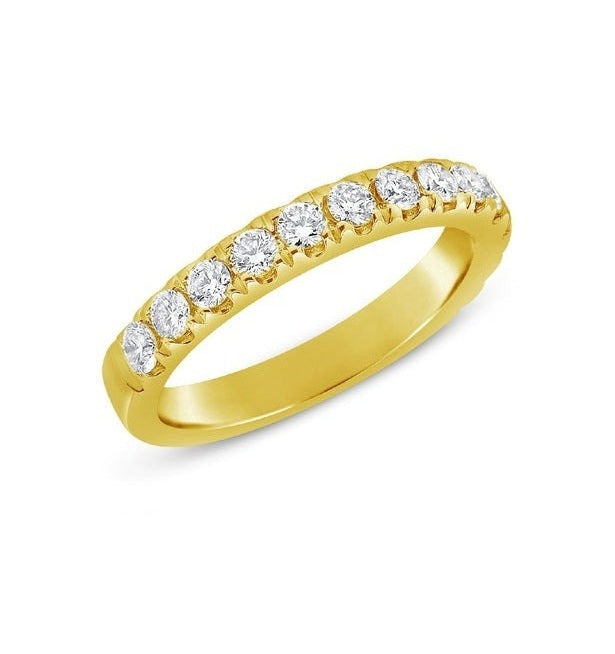 14k Yellow Gold 0.80 Ct Diamond Band
