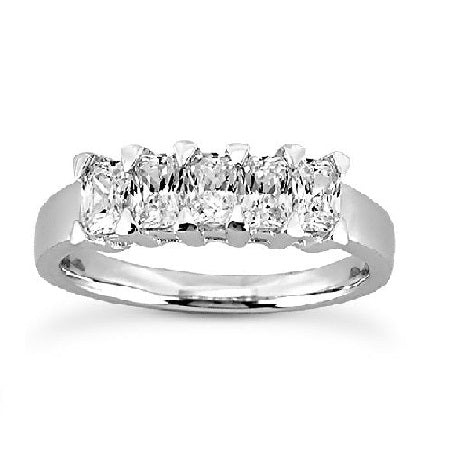 Platinum 1.06 Ct VVS G 5 Diamond Band