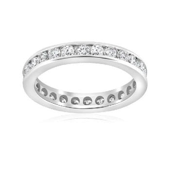 18k White Gold 1.50 Ct Diamond Eternity Band