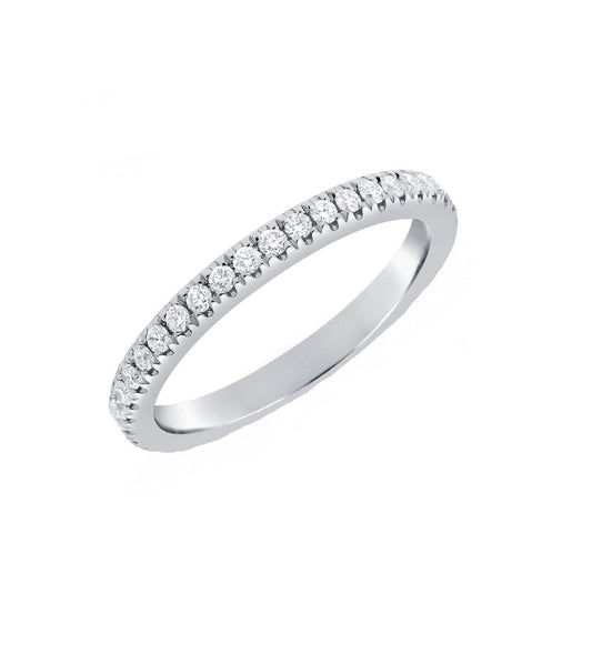 14k Gold 0.40 Carat Diamond Band, Available in White and Rose Gold