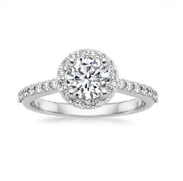 14k White Gold 0.70 Total Weight Diamond Ring