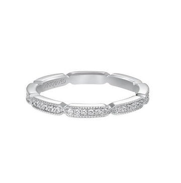 14k White Gold 0.25 Carat Diamond Band