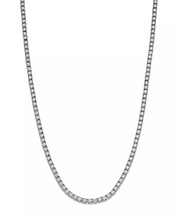 Load image into Gallery viewer, 14k White Gold 7.09Ct Diamond Tennis Necklace with 166 Diamonds
