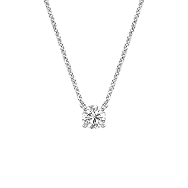 14k White Gold 0.83Ct Lab Grown Diamond Necklace