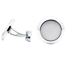 Load image into Gallery viewer, Men&#39;s Circular Stainless Steel Cuff Links
