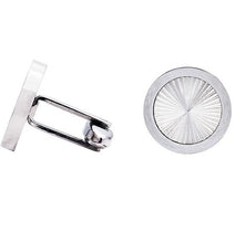 Load image into Gallery viewer, Men&#39;s Radial Lines Stainless Steel Cuff Links
