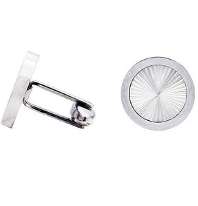 Men's Radial Lines Stainless Steel Cuff Links