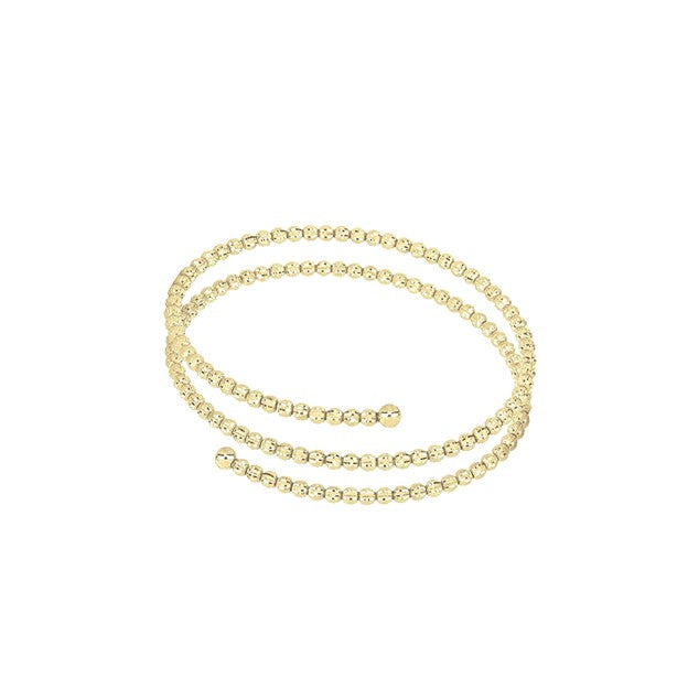 Sterling Silver Gold Plated beaded Bracelet 7 inch