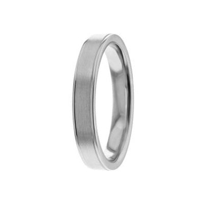 14k White Gold 4mm Wedding Band