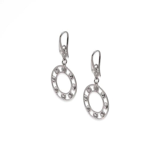 Sterling Silver Rhodium Plated Earring