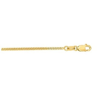 14K Yellow Gold 1.4mm Gourmette Chain with Lobster Lock 20 Inch