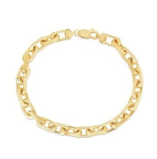 14k Yellow Gold French Cable Bracelet 8.25 Inch long 32.2 Grams