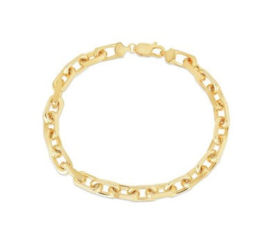 14k Yellow Gold French Cable Bracelet 8.25 Inch long 32.2 Grams