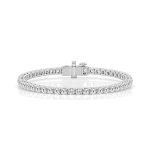 14K White Gold 3.10Ct Lab Grown 67 Diamond Bracelet