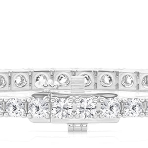 14K White Gold 3.10Ct Lab Grown 67 Diamond Bracelet