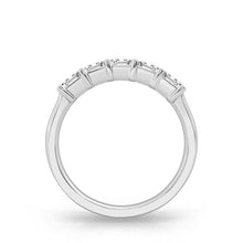 Load image into Gallery viewer, 14k White Gold  2.00Ct Total Weight with5 Emerald Cut Lab Grown Diamond Band
