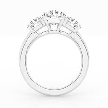 Load image into Gallery viewer, 14k White Gold Center 2.33 VS2 G, Sides 1.88 VS2 G All Lab Grown Diamonds Certified by IGI
