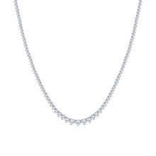 Load image into Gallery viewer, 14k White Gold 8.01Ct Lab Grown 183 Diamond Necklace
