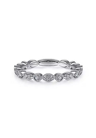 Gabriel 14k Gold 0.25 Ct Diamond Band, Available in White and Yellow Gold