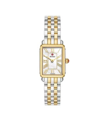 Michele Deco Park Stainless Steel with 18k Plated Watch