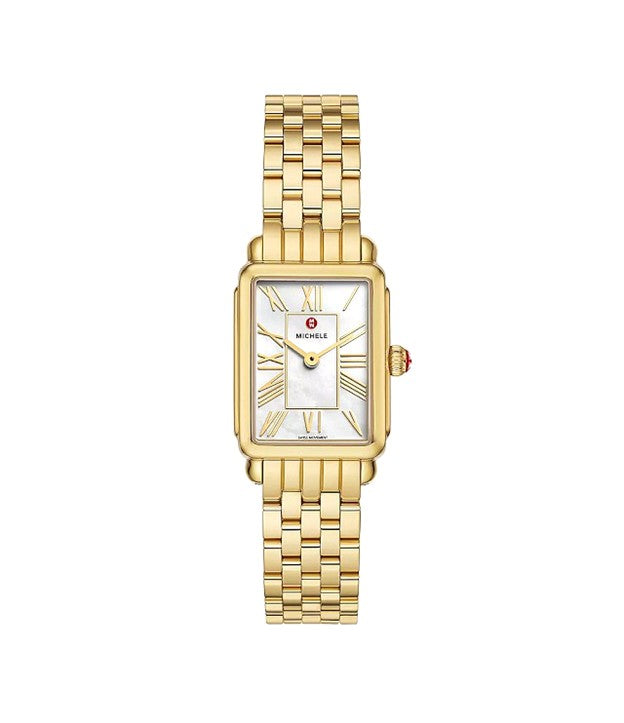 Michele Deco Park 18K Gold-Plated Watch