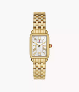 Michele Deco Park 18K Gold-Plated Watch