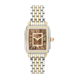 Michele Deco Madison Mid Diamond Two-Tone 18K Gold-Plated Stainless Steel Watch