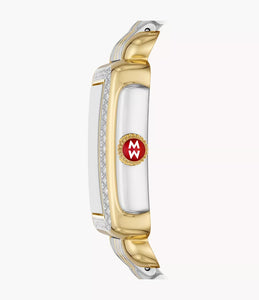 Michele Deco Mid Two-Tone 18K Gold-Plated 0.49Ct Diamond Watch