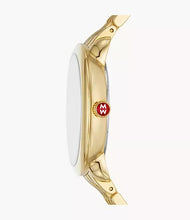 Load image into Gallery viewer, Michele Serein Diamond 18k Gold Plate Watch
