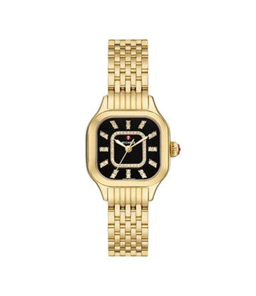 Michele Meggie 18K Gold-Plated Diamond Watch